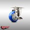 Service Caster 3 Inch 316SS Blue Polyurethane Wheel Swivel Top Plate Caster with Brake SCC SCC-SS31620S314-PPUB-BLUE-TLB - alternate 2